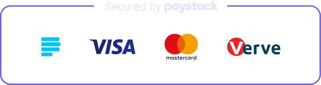 Payments secured by Paystack